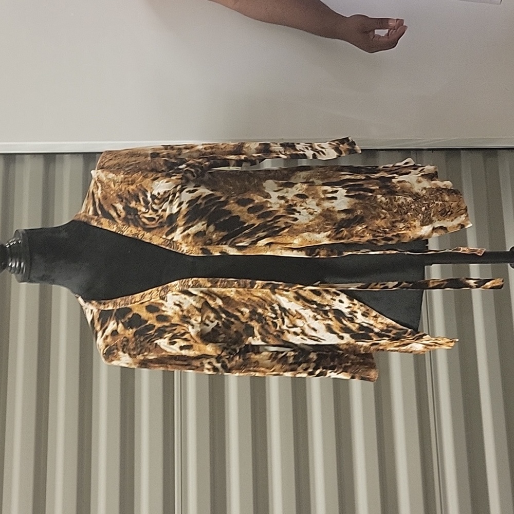 Leopard print cardigan